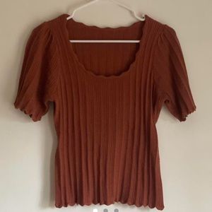 French style scalloped top